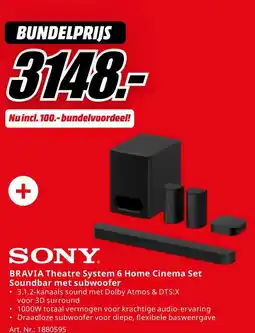 MediaMarkt Bekiojk Sony Soundbar met subwoofer aanbieding