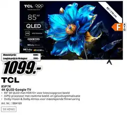 MediaMarkt Bekijk TCL 4K QLED Google TV aanbieding