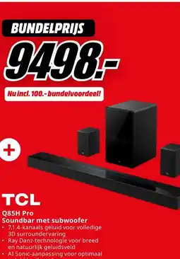 MediaMarkt Bekijk TVL Soundbar met subwoofer aanbieding