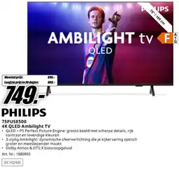 MediaMarkt Bekijk Philips 4K QLED Ambilight TV aanbieding