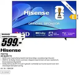 MediaMarkt Bekijk Hisense 4K QLED TV aanbieding