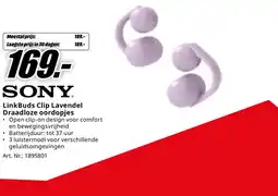 MediaMarkt Bekijk SONY Draadloze oordopjes aanbieding