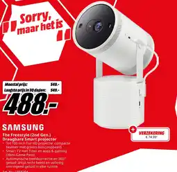 MediaMarkt Bekijk Samsung Draagbare Smart Projector aanbieding