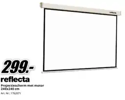 MediaMarkt Bekijk Reflecta Projectiescherm met motor aanbieding