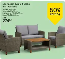 Leen Bakker Bekijk loungeset Turijn aanbieding