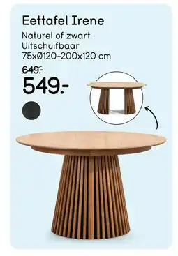 Leen Bakker Bekijk Eettafel Irene aanbieding