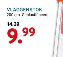 Kluswijs VLAGGENSTOK aanbieding