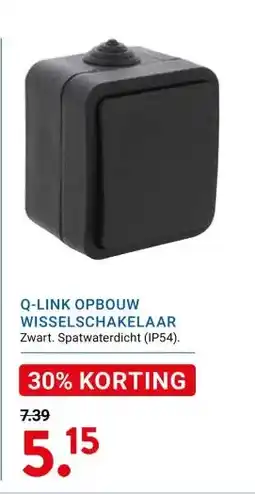 Kluswijs Q-LINK OPBOUW WISSELSCHAKELAAR aanbieding