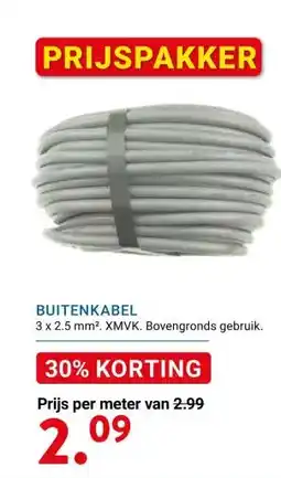 Kluswijs BUITENKABEL aanbieding
