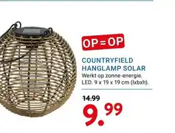 Kluswijs COUNTRYFIELD HANGLAMP SOLAR aanbieding