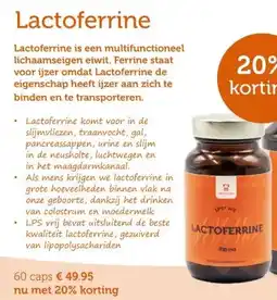 De Rode Pilaren Lactoferrine aanbieding