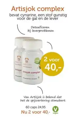 De Rode Pilaren Artisjok complex aanbieding