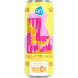 Albert Heijn AH Soda strawberry lemon flavour aanbieding
