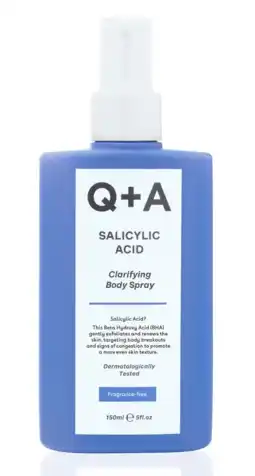De Online Drogist Q+A Q+A Salicylic Acid Clarifying Body Spray 150ML aanbieding