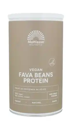 De Online Drogist Mattisson HealthStyle Fava Beans Protein Vegan 400GR aanbieding