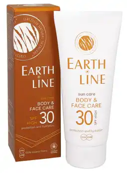 De Online Drogist Earth Line Sun Body & Face Care SPF30 100ML aanbieding