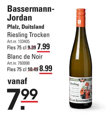 Sligro Bassermann- Jordan Blanc de Noir aanbieding