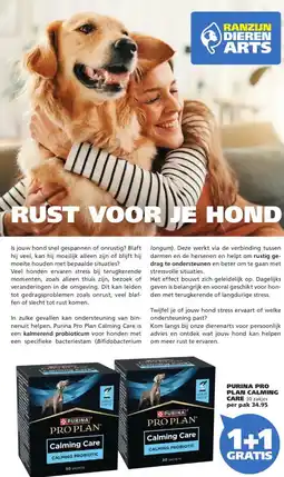 Ranzijn PURINA PRO PLAN CALMING CARE aanbieding
