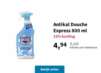 Plein.nl Antikal Douche Express 800 ml aanbieding