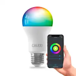 Bol.com Calex Smart LED Lamp - E27 - RGB en Warm Wit - Slimme Verlichting - 9.4W aanbieding