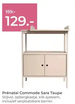 Prenatal Prénatal Commode Sara Taupe aanbieding
