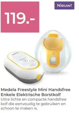 Prenatal Medela Freestyle Mini Handsfree Enkele Elektrische Borstkolf aanbieding