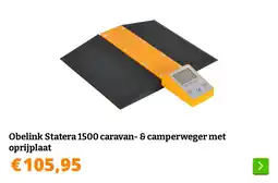 Obelink Obelink Statera 1500 caravan- & camperweger met oprijplaat aanbieding