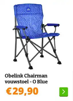 Obelink Obelink Chairman vouwstoel - O Blue aanbieding