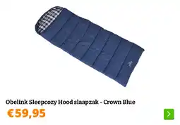 Obelink Obelink Sleepcozy Hood slaapzak - Crown Blue aanbieding