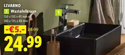 Lidl Livarno Wastafelkraan aanbieding
