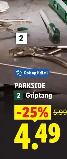 Lidl Parkside Griptang aanbieding