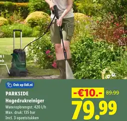 Lidl Parkside Hogedrukreiniger aanbieding