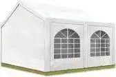 Bol.com Hoogwaardige Partytent 3x4 m van PE 450 N zeil tuintent feesttent waterdicht in Wit aanbieding
