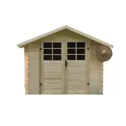 Bol.com Traditioneel houten tuinhuisje - 8.88 m2 - 2.98 x 2.98x 2.18 m - 28 mm aanbieding