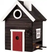 Bol.com Wildlife Garden Vogelhuisje & Voederhuis - Zwart aanbieding