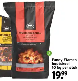 GAMMA Fancy Flames houtskool 10 kg per stuk aanbieding