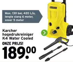 GAMMA Karcher hogedrukreiniger K4 Water Cooled aanbieding