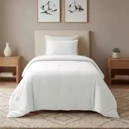 Action Lazy all-in-one dekbed Mousseline - crème-wit aanbieding