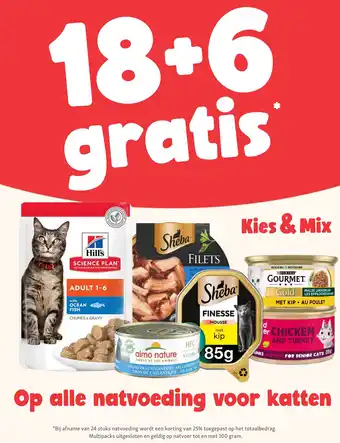 Op alle natvoeding voor katten