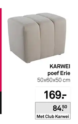Karwei Karwei poef erie aanbieding