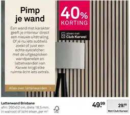 Karwei Lattenwand Brisbane aanbieding