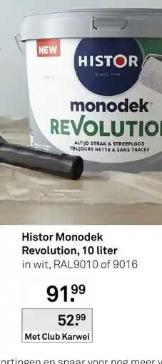 Karwei Histor Monodek Revolution aanbieding