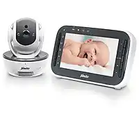 Bol.com Alecto Babyfoon Bundel - Babyfoon met 2 Camera's - Op afstand Beweegbaar - DVM200M + DVM200C - Wit aanbieding