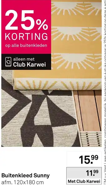 Karwei Buitenkleed Sunny aanbieding