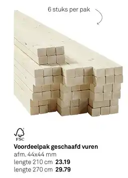 Karwei Voordeelpak geschaafd vuren aanbieding