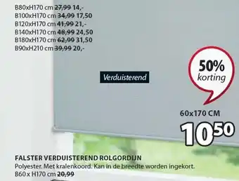 Jysk Falster Verduisterend Rolgordijn aanbieding