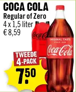 Dirck 3 Coca cola regular of zero aanbieding