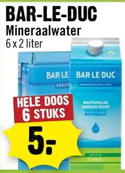 Dirck 3 Bar-le-duc mineraalwater aanbieding