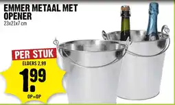 Dirck 3 EMMER METAAL MET OPENER aanbieding