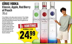 Dirck 3 Cîroc vodka classic, apple, red berry of peach aanbieding